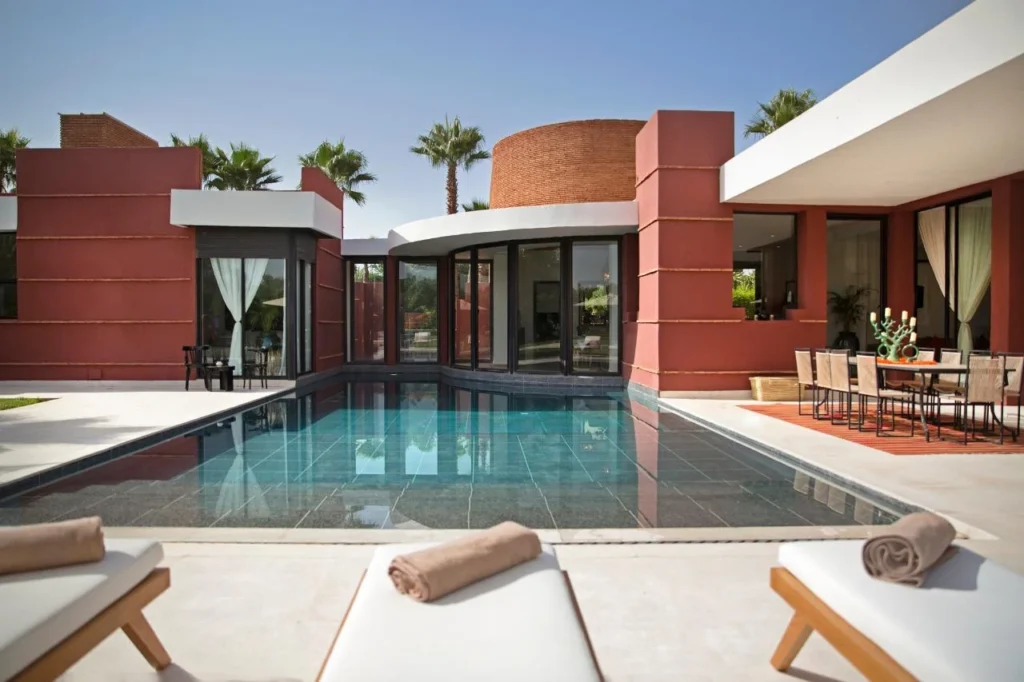 Villa hotel Marrakech de luxe avec piscine privée et jardin