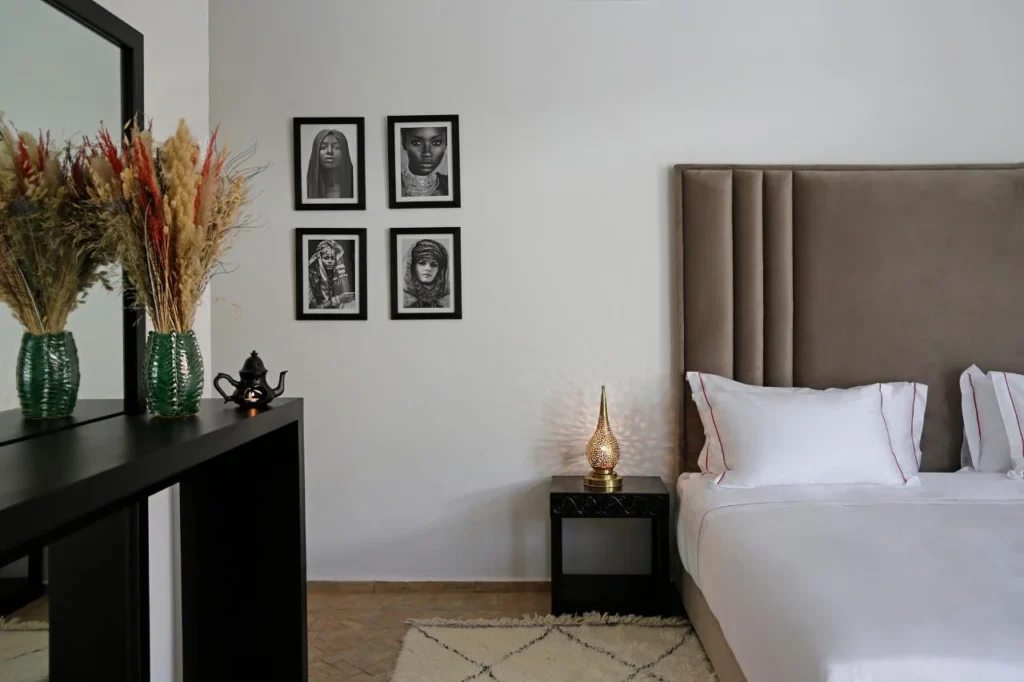 Intérieur élégant d’une villa hotel Marrakech